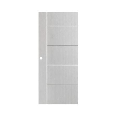 ประตูภายนอก UPVC เจาะลูกบิด AZLE LT-06W 90x200 ซม. สีขาว_0