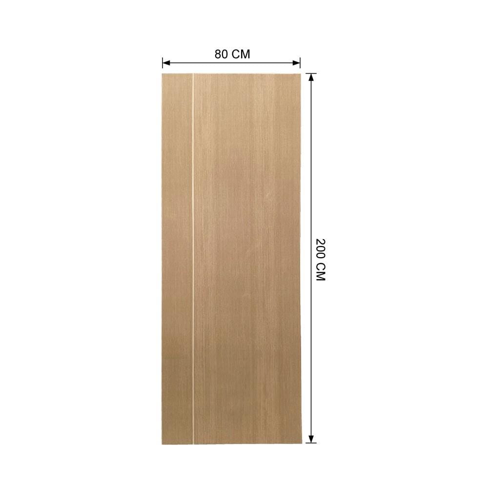 ประตูภายใน UPVC ไม่เจาะลูกบิด AZLE WB1 80x200 ซม. สีน้ำตาลเข้ม