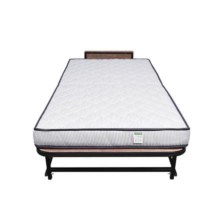 เตียงพับพร้อม TOPPER 3.5 ฟุต THAIBULL SSTSFPE245-105M1(TNR) สีดำ_0