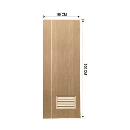 ประตูห้องน้ำ UPVC ไม่เจาะลูกบิด AZLE WB2 80x200 ซม. สีน้ำตาลเข้ม_9