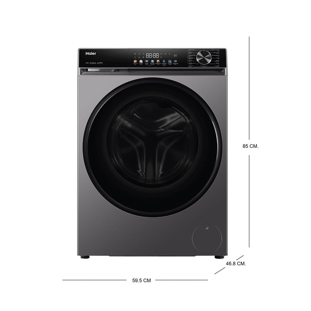 เครื่องซักผ้าฝาหน้า HAIER HW90-BP12357S8 X5 9 กก. 1200 RPM อินเวอร์เตอร์ สีเทาเข้มเมทาลิค