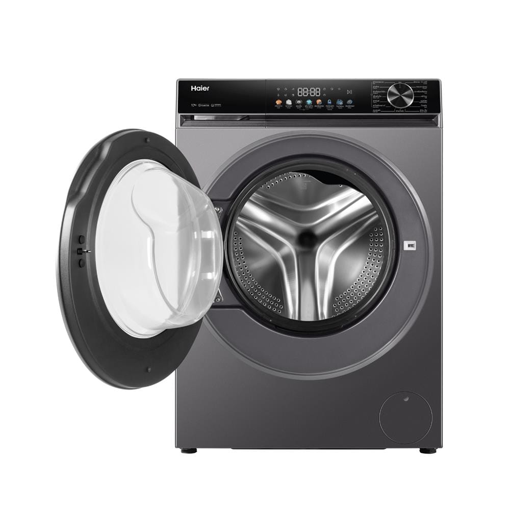 เครื่องซักผ้าฝาหน้า HAIER HW100-BP12357S8 X5 10 กก. 1200 RPM อินเวอร์เตอร์ สีเทาเข้มเมทาลิค