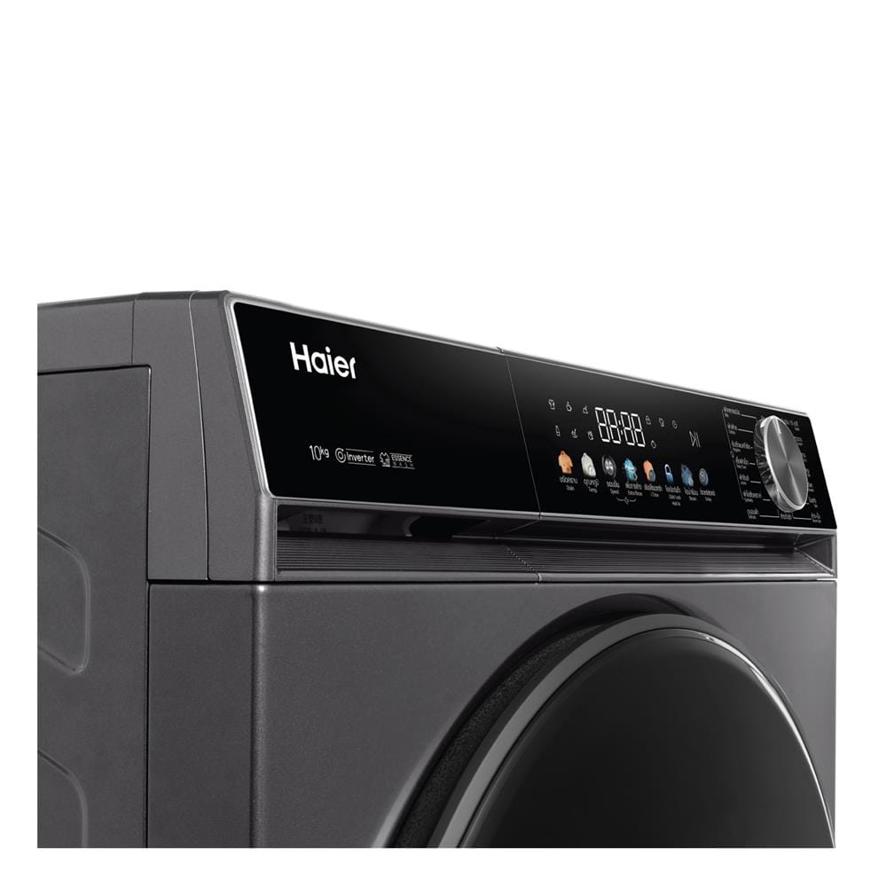 เครื่องซักผ้าฝาหน้า HAIER HW100-BP12357S8 X5 10 กก. 1200 RPM อินเวอร์เตอร์ สีเทาเข้มเมทาลิค