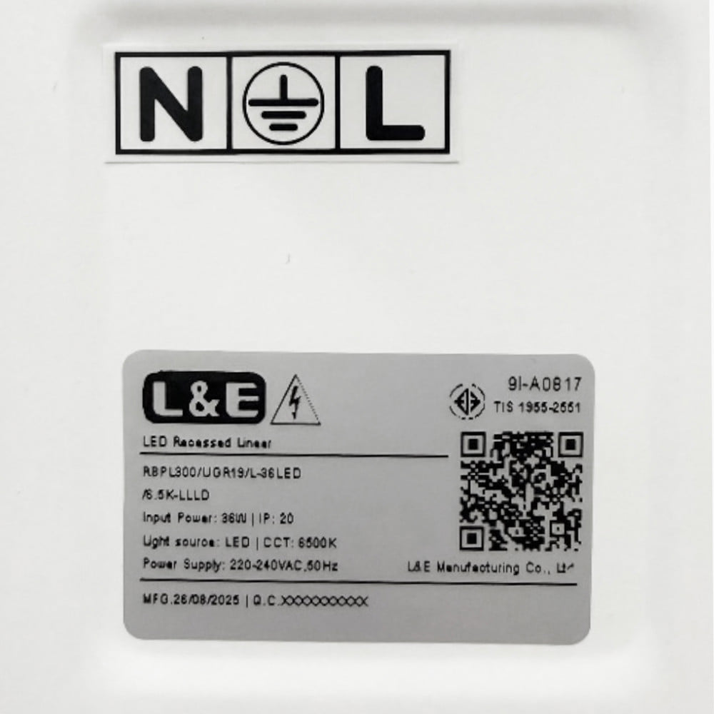 โคมฝังฝ้า LED LUMAX PANEL ERBPL 36 วัตต์ 30x120 ซม. DAYLIGHT