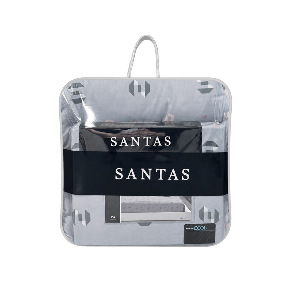ชุดผ้าปูที่นอน 6 ฟุต (ชุด 6 ชิ้น) SANTAS COTTON USA ORBELLE GR