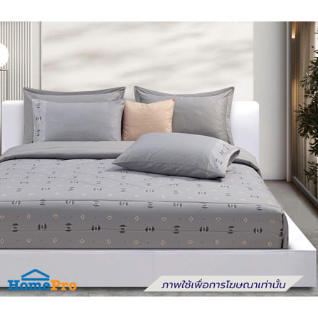 ชุดผ้าปูที่นอน 6 ฟุต (ชุด 6 ชิ้น) SANTAS COTTON USA ORBELLE GR_0