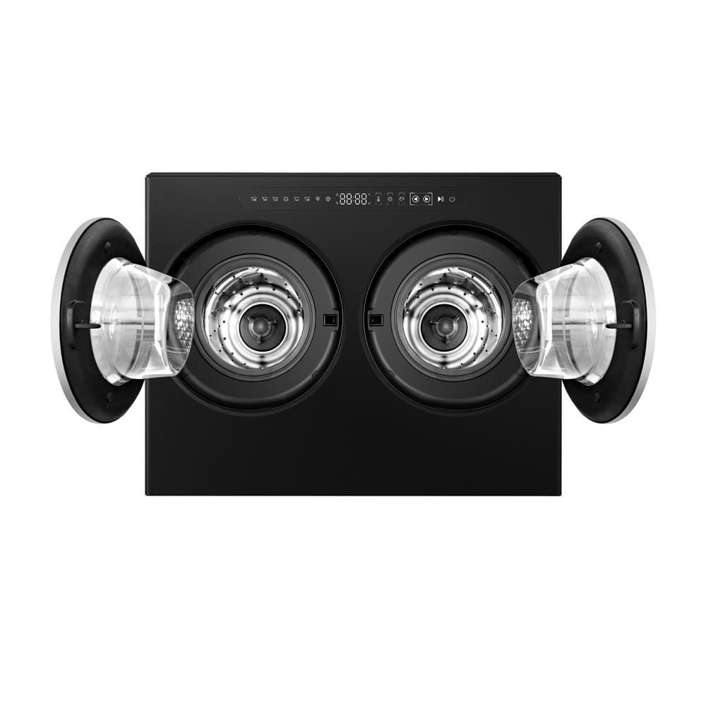 เครื่องซักอบผ้าฝาหน้ามินิ 2 ถัง HISENSE WM020U305DBA 2/1 กก. 1400RPM อินเวอร์เตอร์ สีดำ