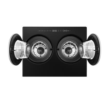 เครื่องซักอบผ้าฝาหน้ามินิ 2 ถัง HISENSE WM020U305DBA 2/1 กก. 1400RPM อินเวอร์เตอร์ สีดำ_1