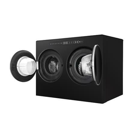 เครื่องซักอบผ้าฝาหน้ามินิ 2 ถัง HISENSE WM020U305DBA 2/1 กก. 1400RPM อินเวอร์เตอร์ สีดำ_2