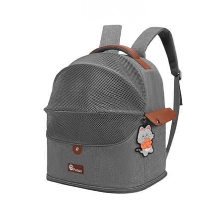 กระเป๋าสัตว์เลี้ยง PETUS 1058 สีเทา_0