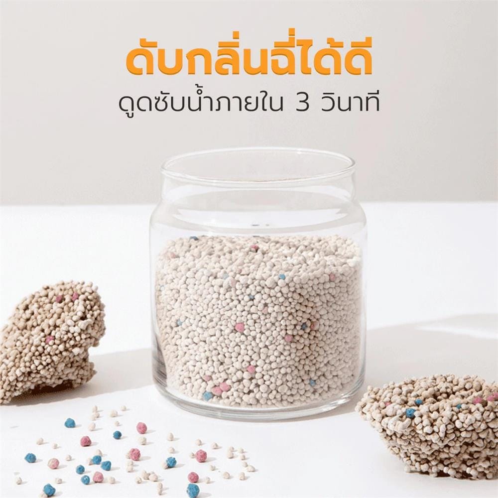 ทรายแมวเบนโทไนท์ PETUS กลิ่นแอปเปิ้ล 5 ลิตร