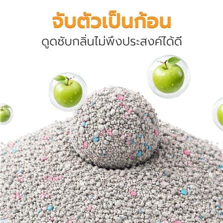 ทรายแมวเบนโทไนท์ PETUS กลิ่นแอปเปิ้ล 5 ลิตร_2