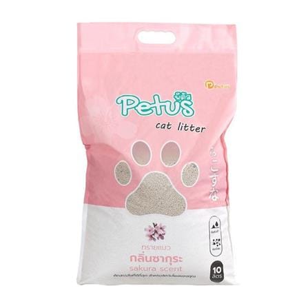 ทรายแมวเบนโทไนท์ PETUS กลิ่นซากุระ 10 ลิตร_0