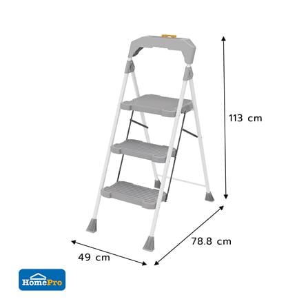 บันได STEP 3 ขั้น MATALL TO88-103 สีเทา_3