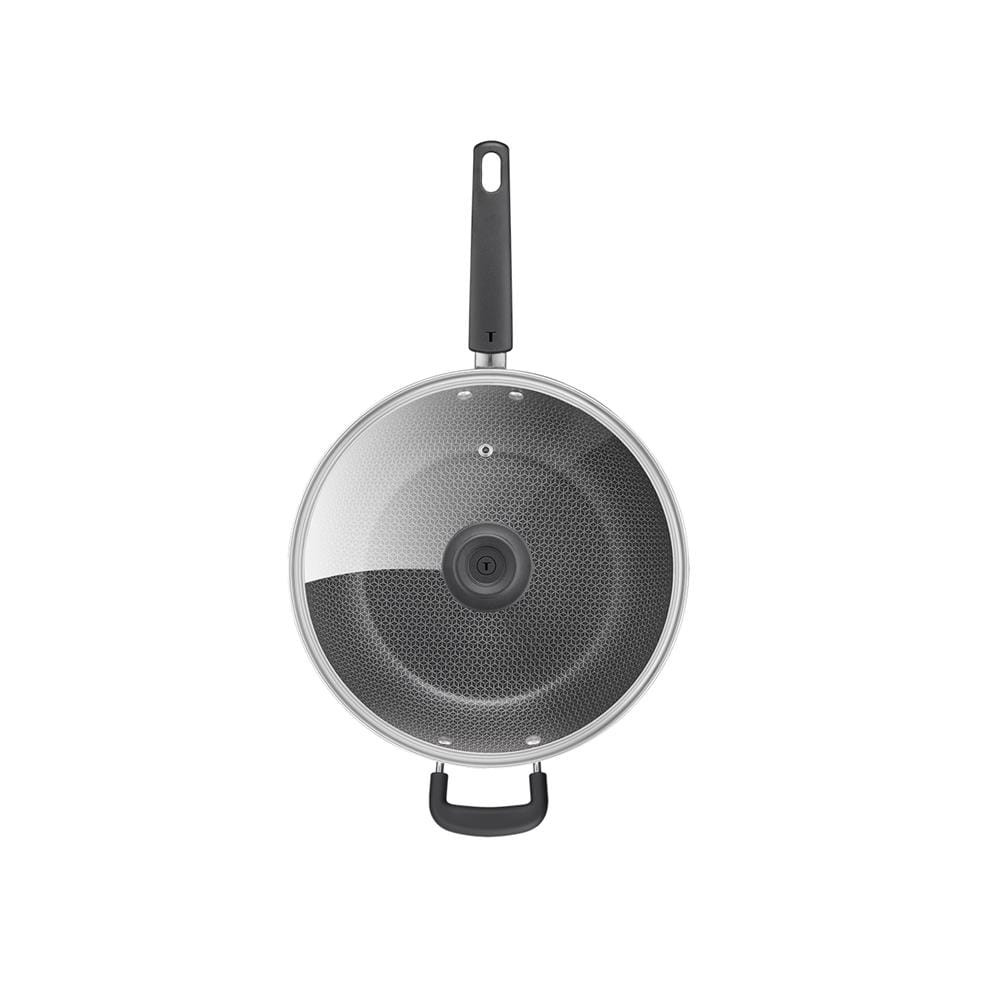กระทะลึกพร้อมฝา 32 ซม. TEFAL POWER MESHING IH