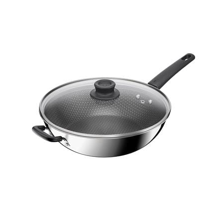 กระทะลึกพร้อมฝา 32 ซม. TEFAL POWER MESHING IH_0