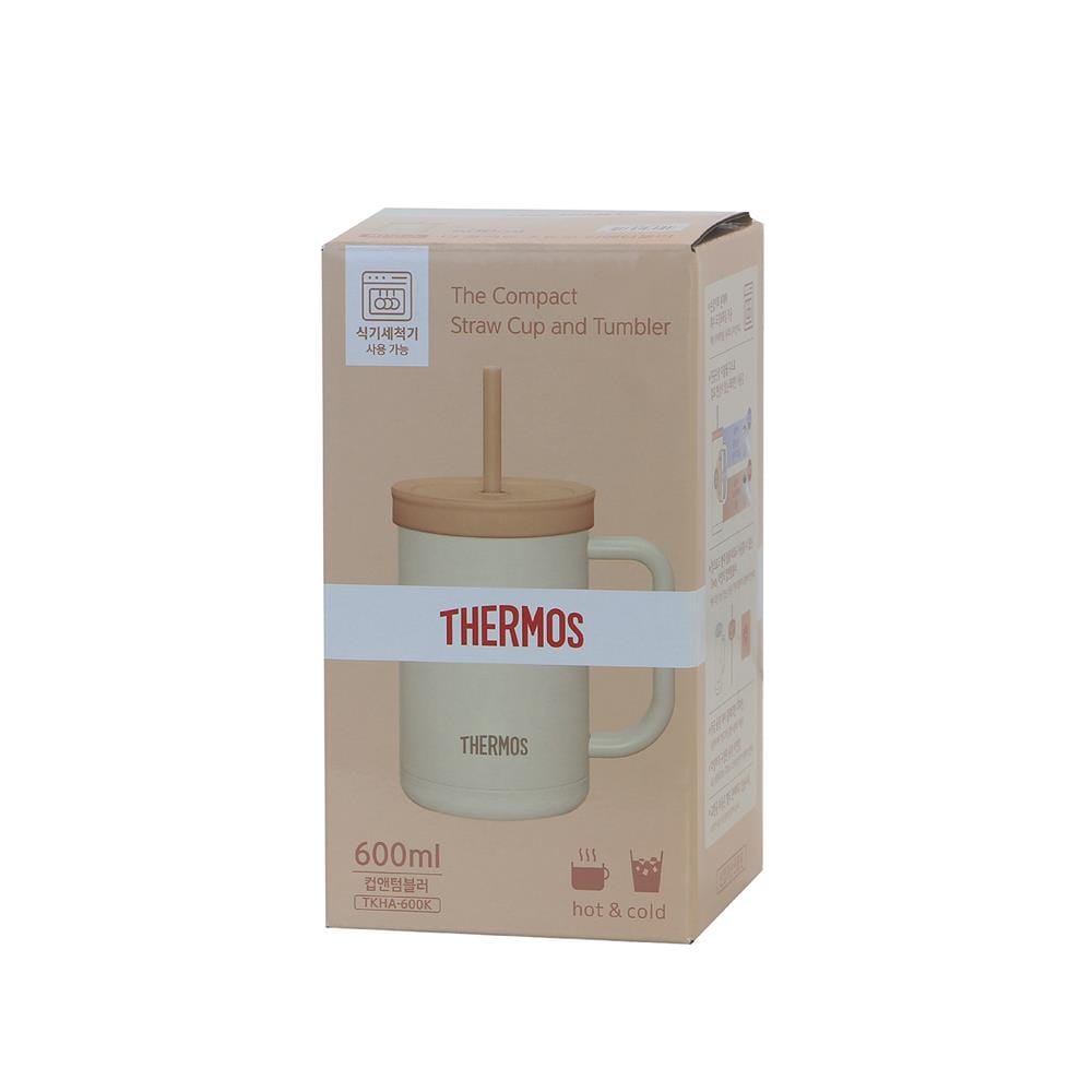 กระติกสุญญากาศ 0.6 ลิตร THERMOS TTONE สีครีม
