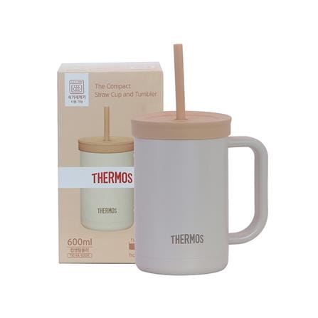 กระติกสุญญากาศ 0.6 ลิตร THERMOS TTONE สีครีม_4