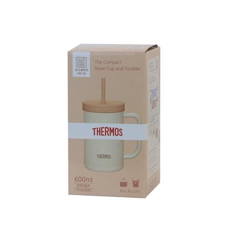 กระติกสุญญากาศ 0.6 ลิตร THERMOS TTONE สีครีม_5
