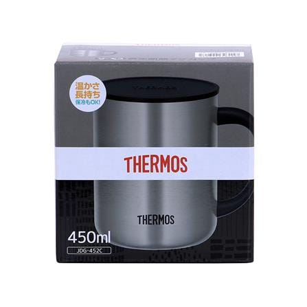 กระติกสุญญากาศ 0.45 ลิตร THERMOS TALL MATT สีเงิน_5