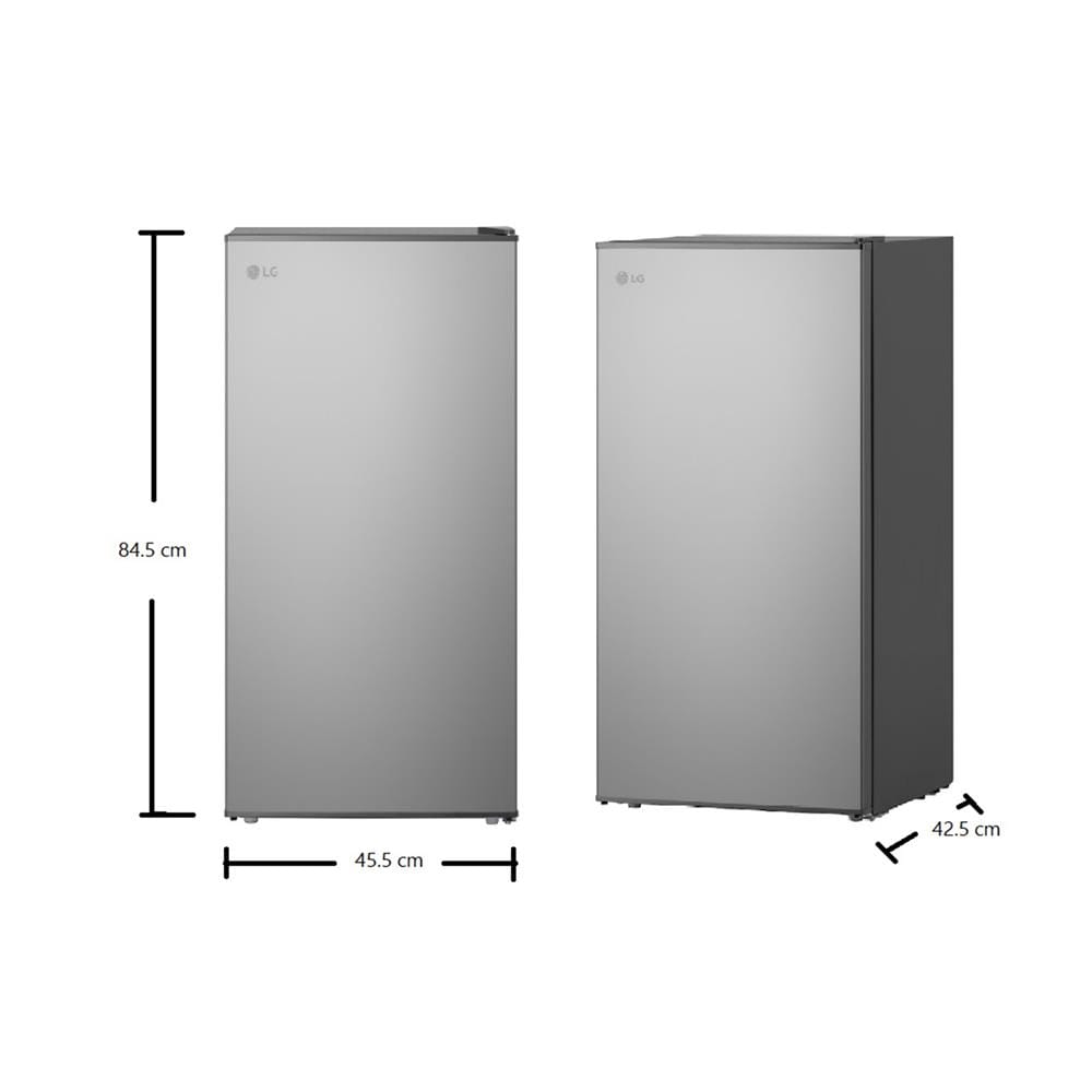 ตู้เย็น 1 ประตู LG GC-B081PQCF.ADVPLMT 3.1 คิว สีเงิน