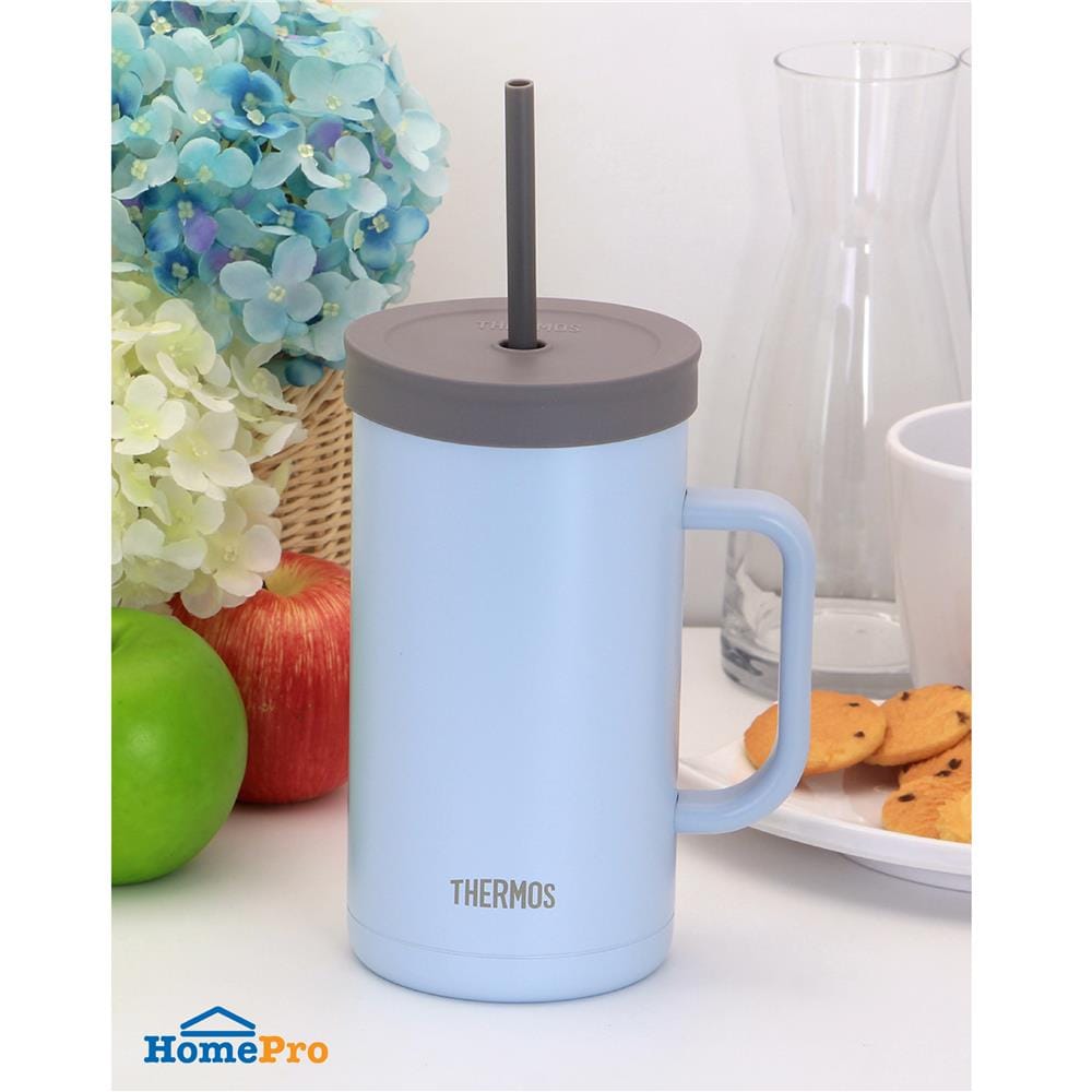กระติกสุญญากาศ 1 ลิตร THERMOS TTONE สีฟ้า