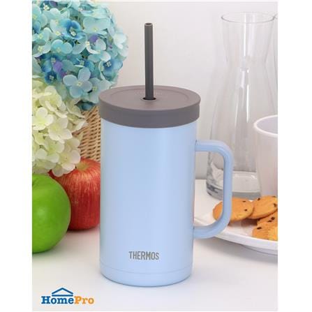 กระติกสุญญากาศ 1 ลิตร THERMOS TTONE สีฟ้า_5