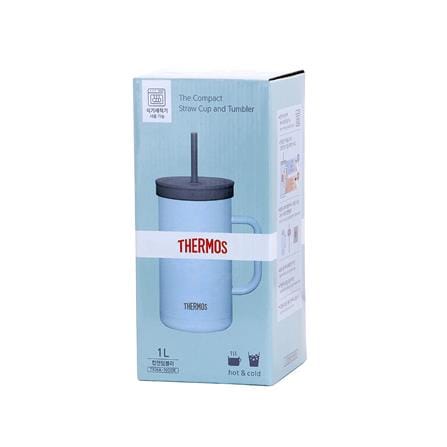 กระติกสุญญากาศ 1 ลิตร THERMOS TTONE สีฟ้า_6