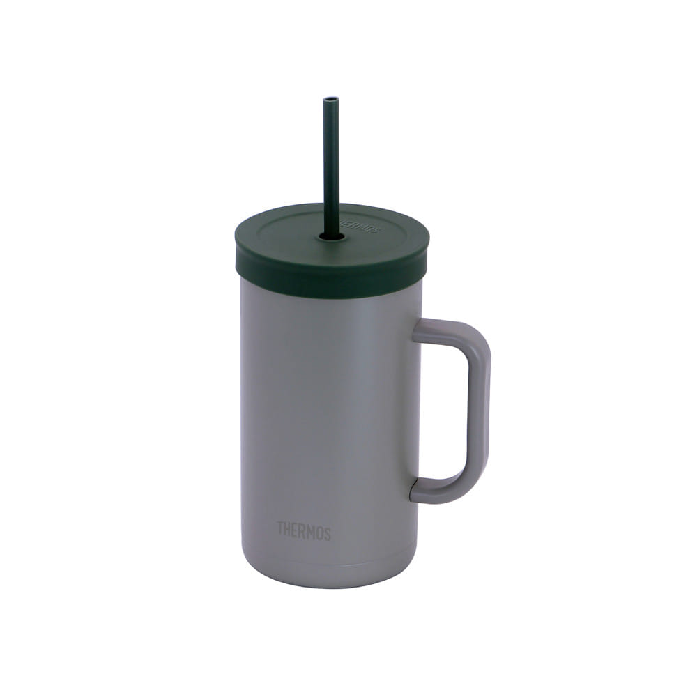 กระติกสุญญากาศ 1 ลิตร THERMOS TTONE สีเทา/เขียว
