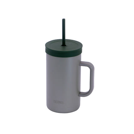 กระติกสุญญากาศ 1 ลิตร THERMOS TTONE สีเทา/เขียว_1