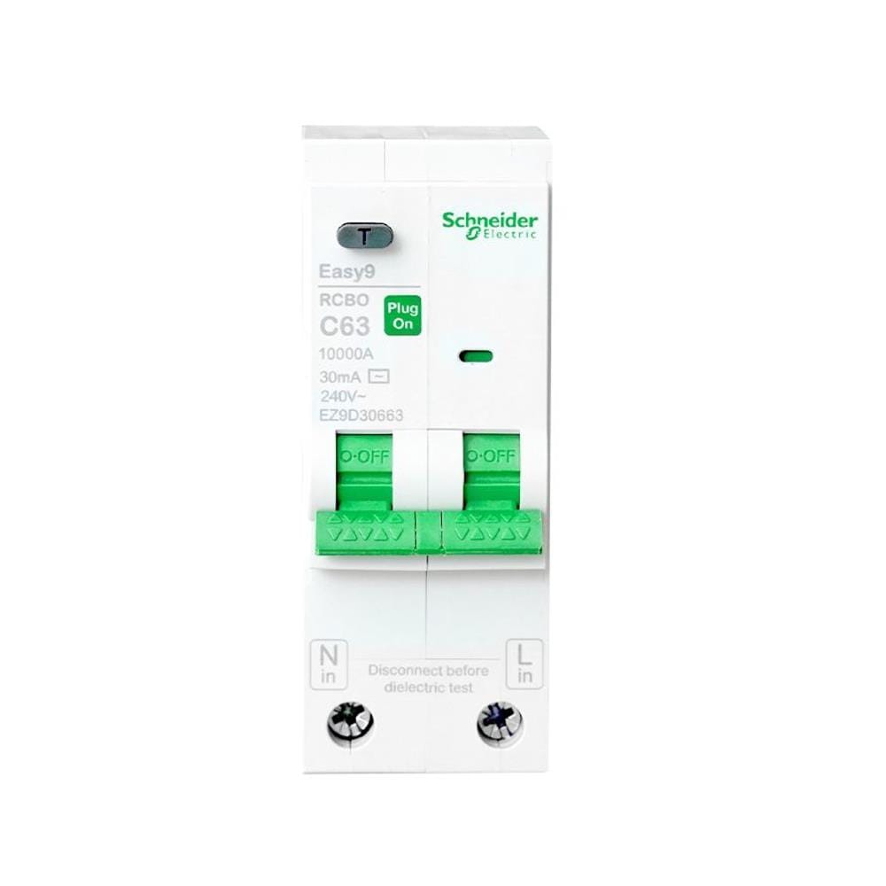 เมนเบรคเกอร์กันดูด 63 แอมป์ 1 เฟส SCHNEIDER EASY9