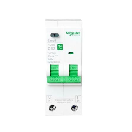 เมนเบรคเกอร์กันดูด 63 แอมป์ 1 เฟส SCHNEIDER EASY9_0