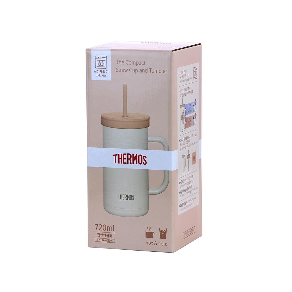 กระติกสุญญากาศ 0.72 ลิตร THERMOS TTONE สีครีม