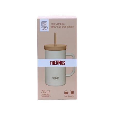 กระติกสุญญากาศ 0.72 ลิตร THERMOS TTONE สีครีม_5