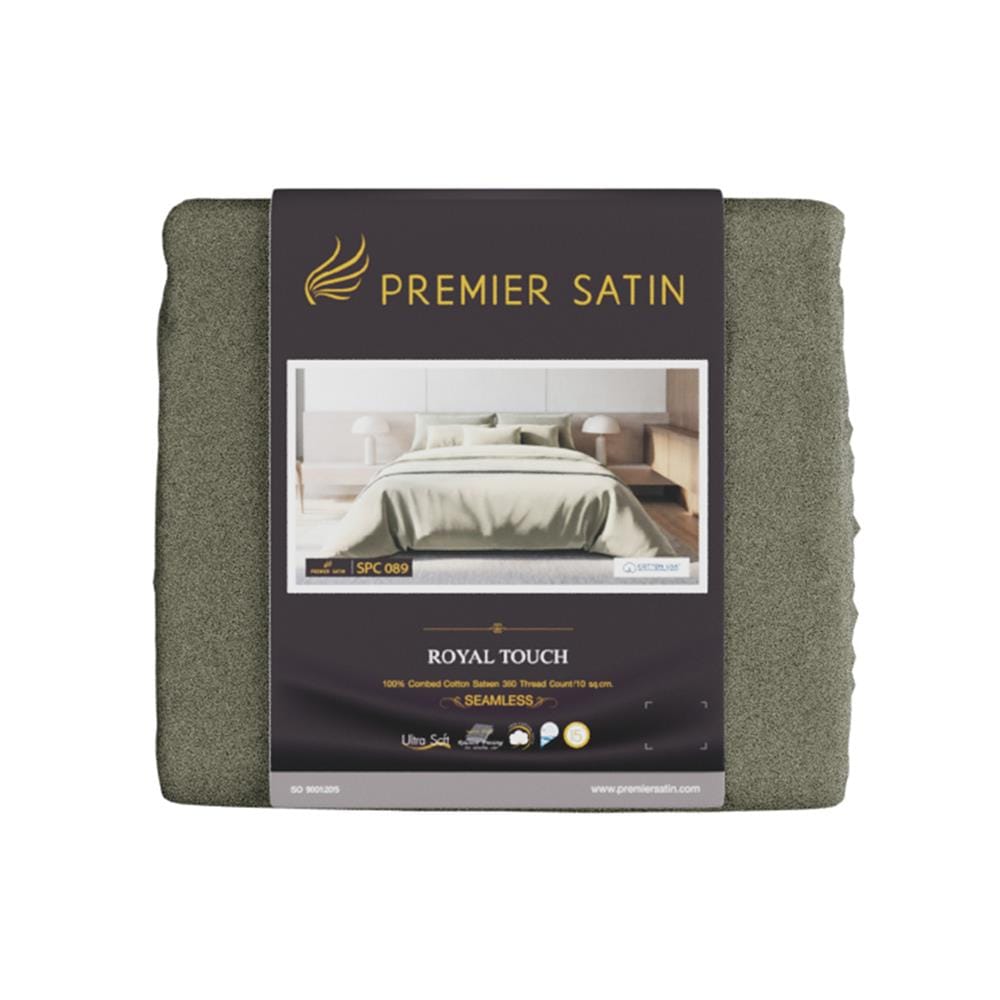 ชุดผ้าปูที่นอน 3.5 ฟุต (ชุด 2 ชิ้น) PREMIER SATIN ROYAL TOUCH SOLID SPC089