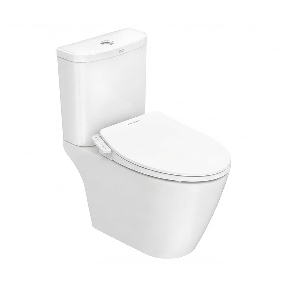 สุขภัณฑ์ 2 ชิ้น พร้อมฝารองนั่งกึ่งอัตโนมัติ AMERICAN STANDARD 2407MBN-WT-0 3/4.2 ลิตร สีขาว