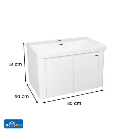 อ่างเคาน์เตอร์ MOYA PLUS P3001-80 80 ซม. สีขาว_7