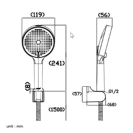 ฝักบัวสายอ่อน COTTO ZH037(HM)_3