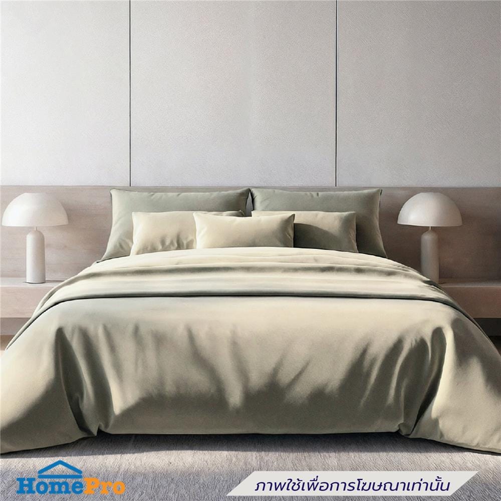 ชุดผ้าปูที่นอน 5 ฟุต (ชุด 6 ชิ้น) PREMIER SATIN ROYAL TOUCH SOLID SPC089
