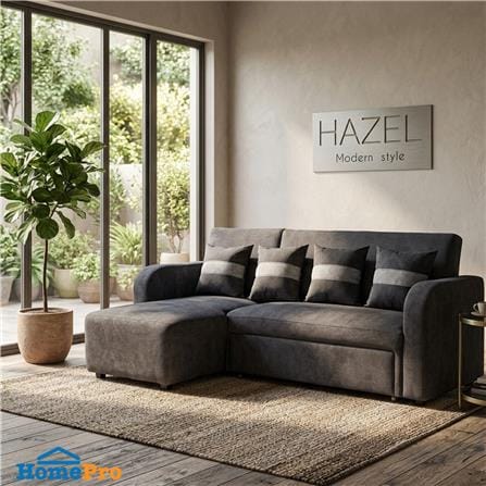โซฟาเข้ามุมซ้าย AS FURNITURE HAZEL สีเทาเข้ม_5