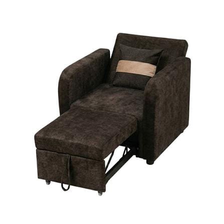 โซฟาเบด AS FURNITURE ELSA สีน้ำตาลเข้ม_4