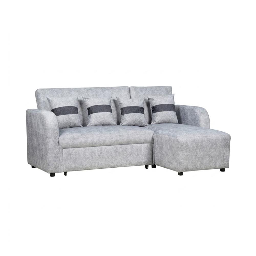 โซฟาเข้ามุมขวา AS FURNITURE HAZEL สีเทาอ่อน