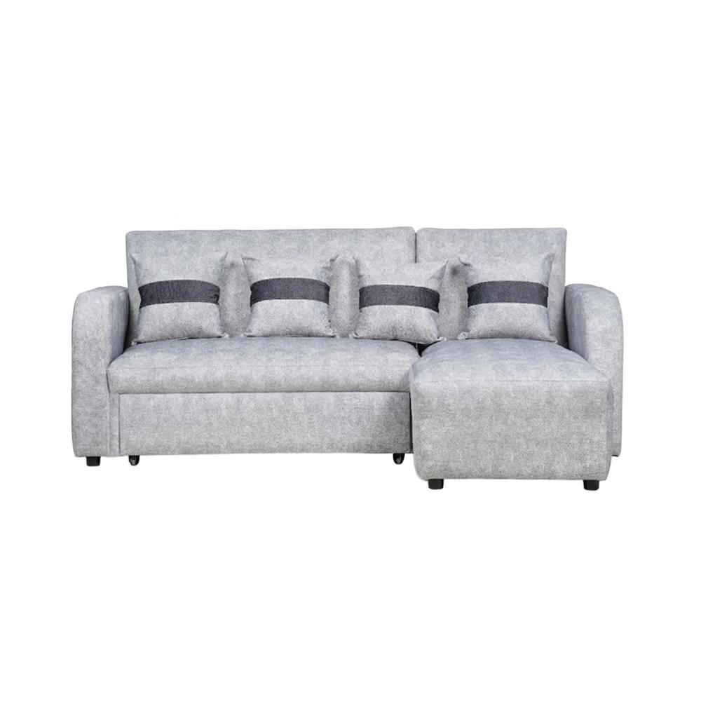 โซฟาเข้ามุมขวา AS FURNITURE HAZEL สีเทาอ่อน
