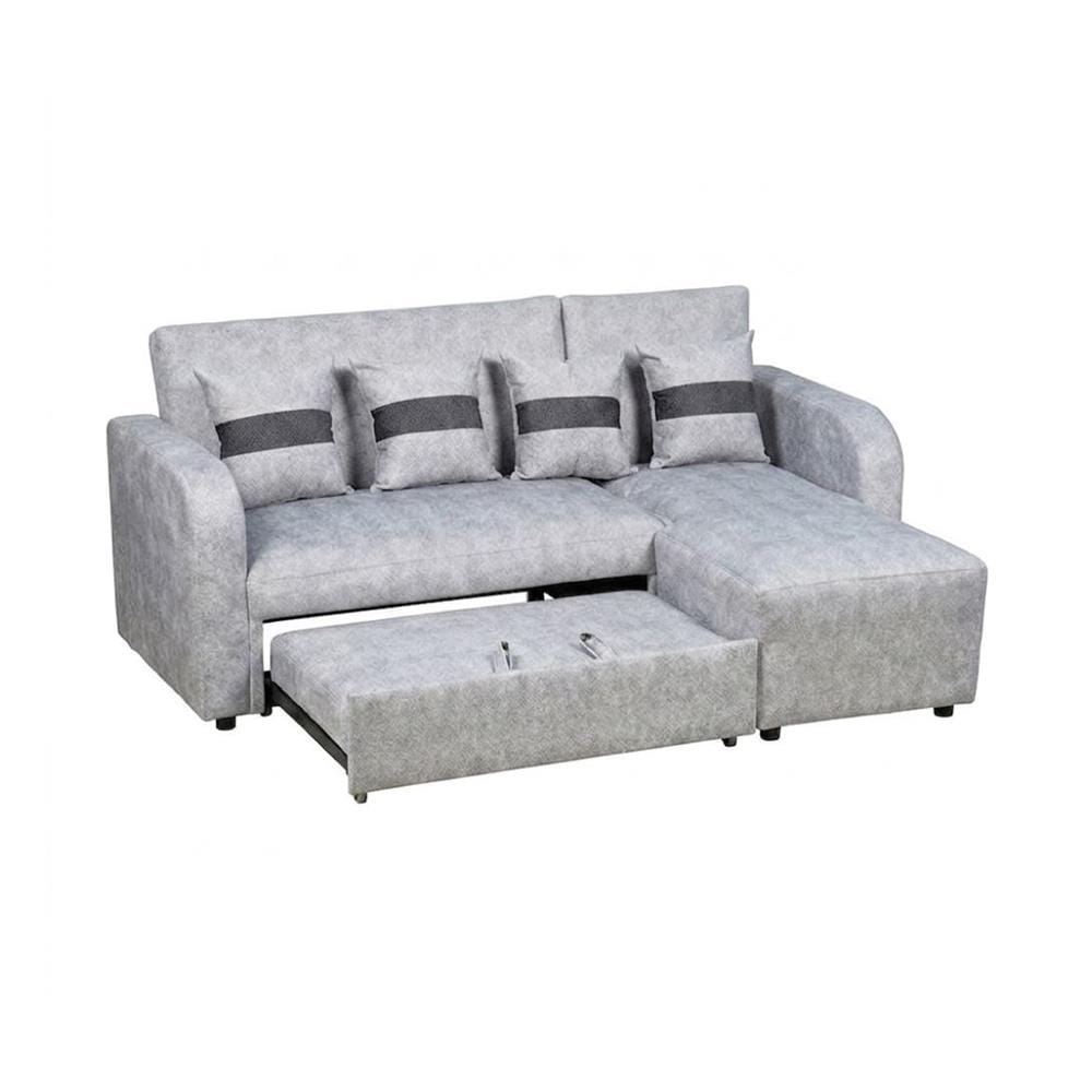 โซฟาเข้ามุมขวา AS FURNITURE HAZEL สีเทาอ่อน