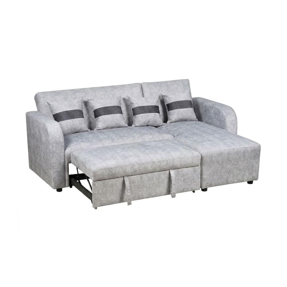 โซฟาเข้ามุมขวา AS FURNITURE HAZEL สีเทาอ่อน