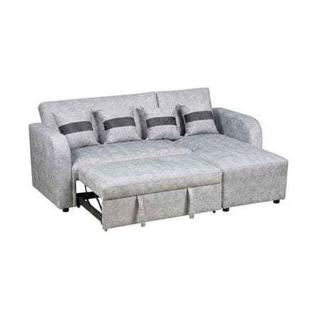 โซฟาเข้ามุมขวา AS FURNITURE HAZEL สีเทาอ่อน_3