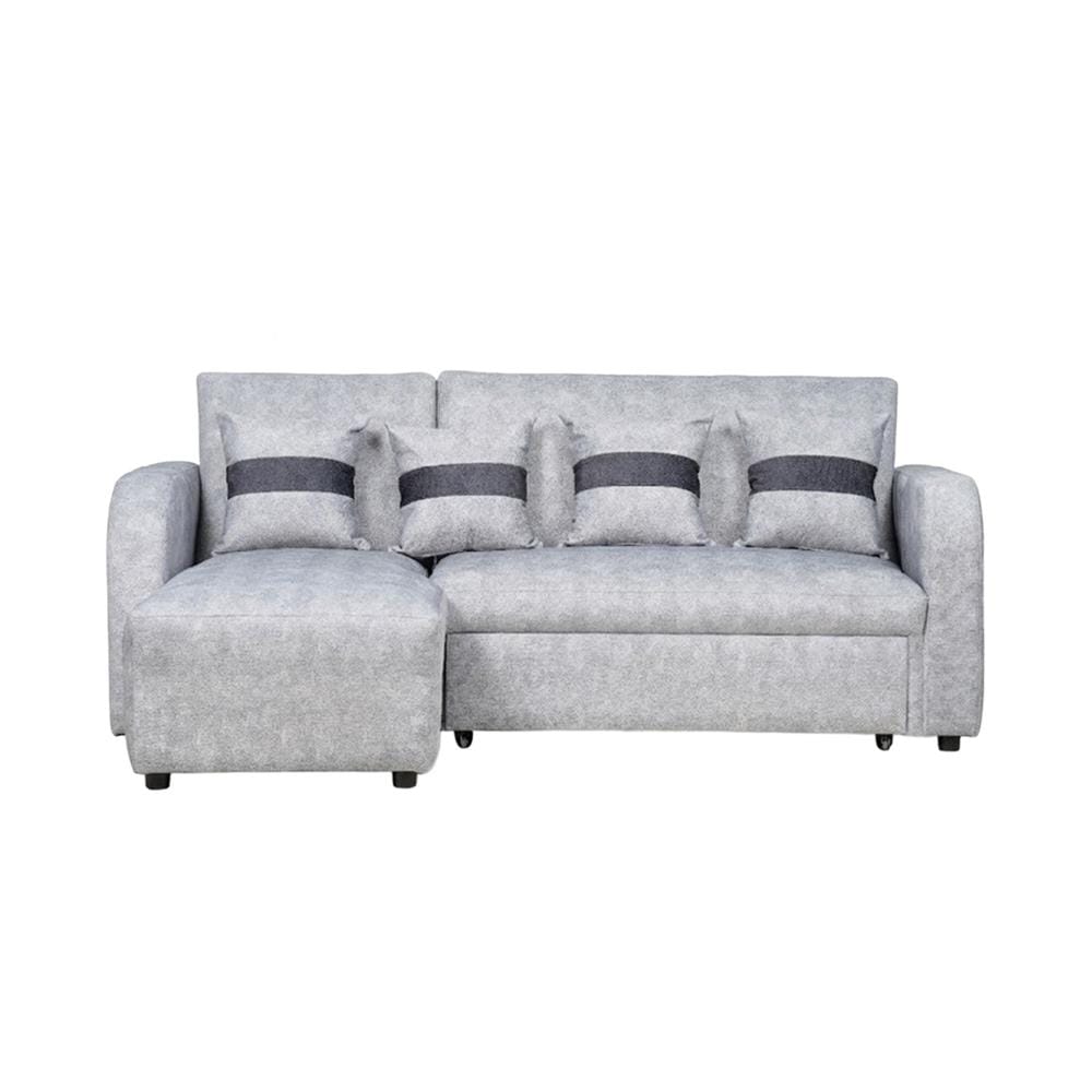 โซฟาเข้ามุมซ้าย AS FURNITURE HAZEL สีเทาอ่อน