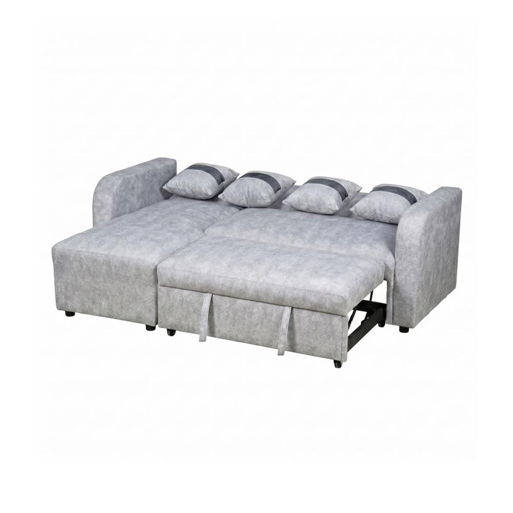 โซฟาเข้ามุมซ้าย AS FURNITURE HAZEL สีเทาอ่อน