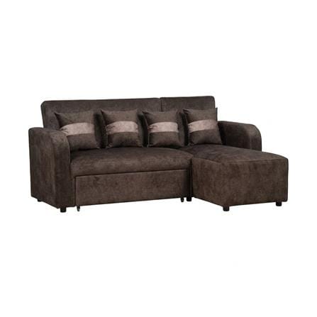 โซฟาเข้ามุมขวา AS FURNITURE HAZEL สีน้ำตาลเข้ม_0