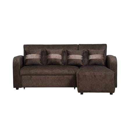 โซฟาเข้ามุมขวา AS FURNITURE HAZEL สีน้ำตาลเข้ม_1